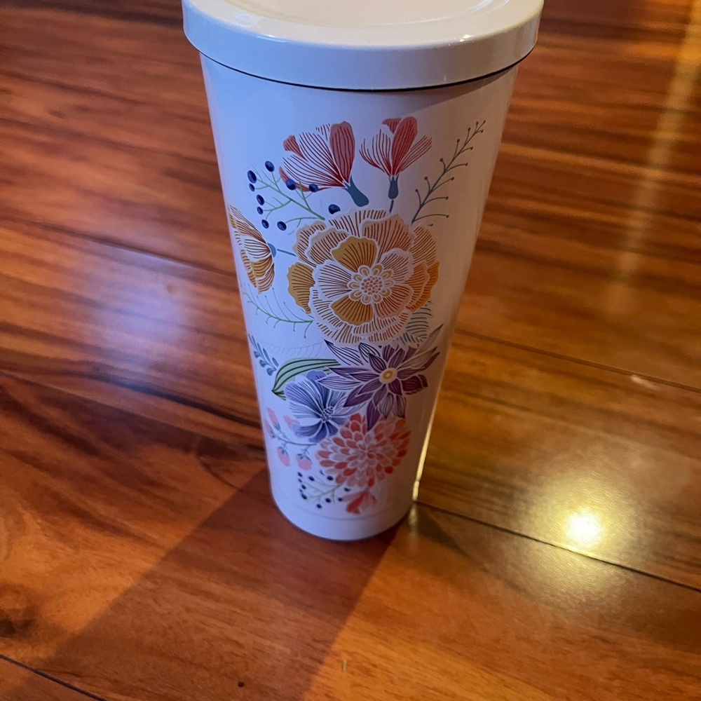 Floral Travel Tumbler-Jamba juice tumbler